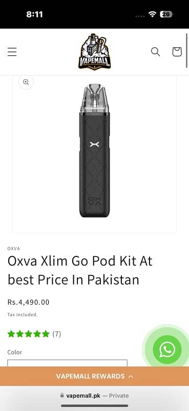 vape pod oxva xlim go pod kit 0