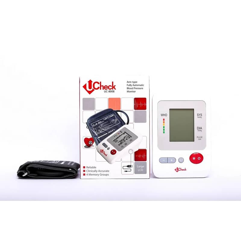 Ucheck Blood Pressure Monitor 8008 Upper Arm BP Operator Cuff Machin 1