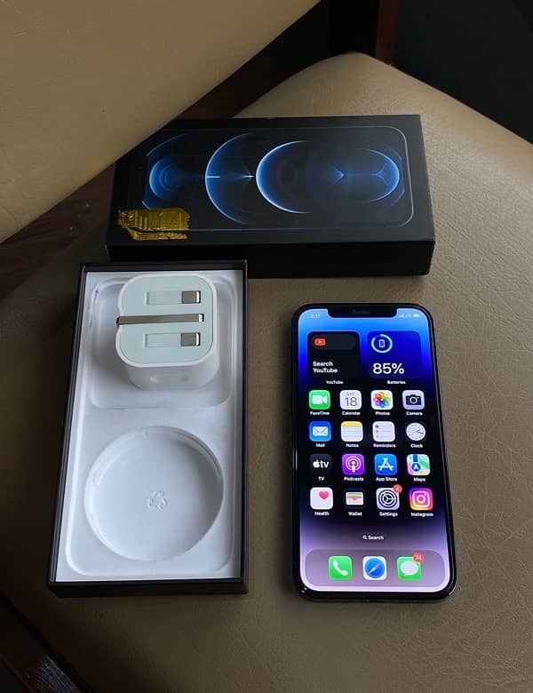 iPhone 12 Pro Official PTA Approved Complete Box 128 GB 5