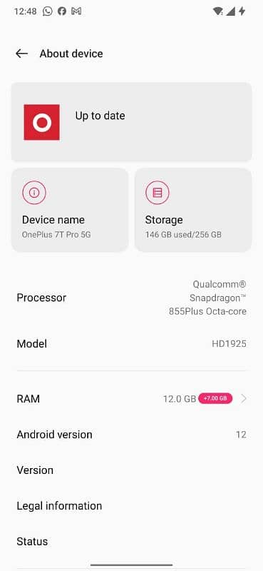 ONE PLUS 7T 5G (MC'LARREN EDITION) 9