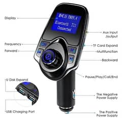 T11 Car mp3 player wireless multifunction Bluetooth ETC