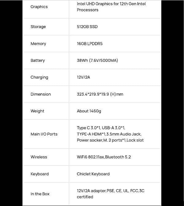 GemiBook Plus 15.6 inch | Intel 12th Alder-N N100 6