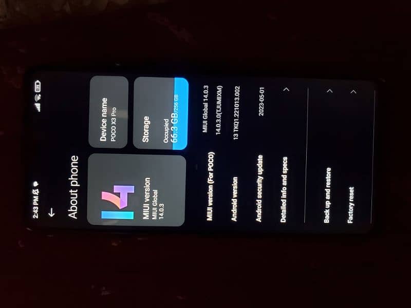 Poco x3 pro 8+3 extendible 256 dual sim 5