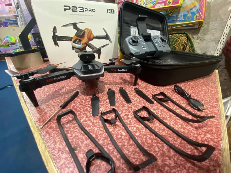 New P23 RC Drone 4k Professinal Brushless Motor With Three Camera 4K 1