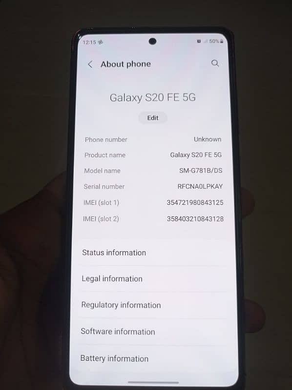 Samsung S20 FE 5G Non Pta 6