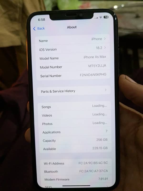 iphone xsmax 256gb jv 1