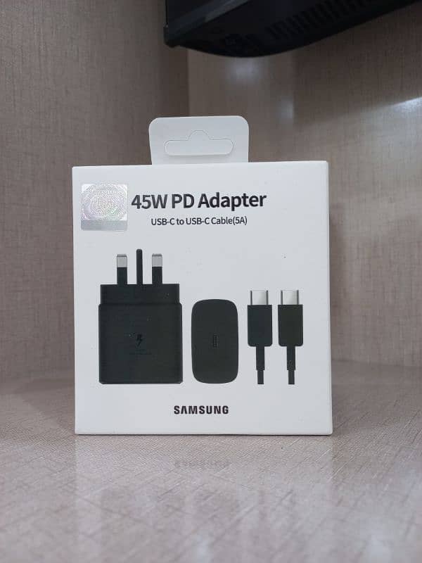 Samsung Original 45 Watt Super Fast Charger 2.0 With C To C Cable 5