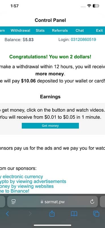 Earn Money by Watching Adds 0