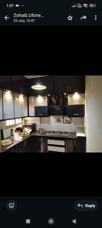 Interior design/kitchen wood works and marble work. . . 1