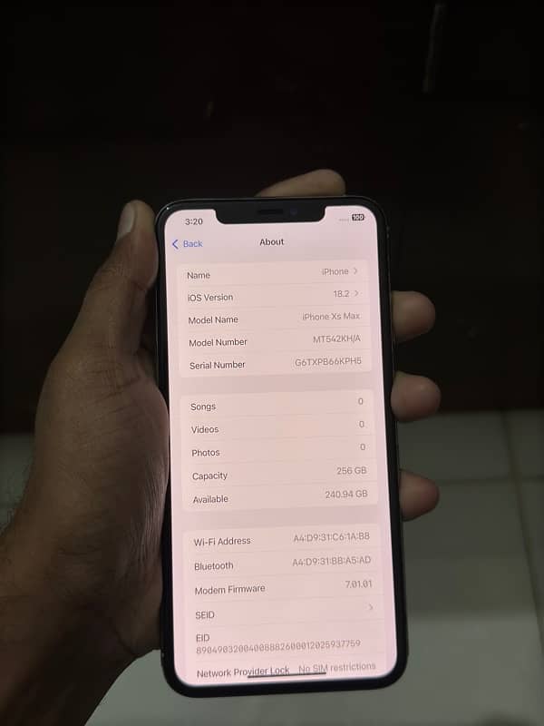 Iphone Xs max 256gb Pta Approved 7