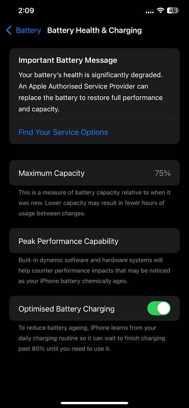 I phone 11 pro max 256 gb Face ID ok battery 75% with box 7