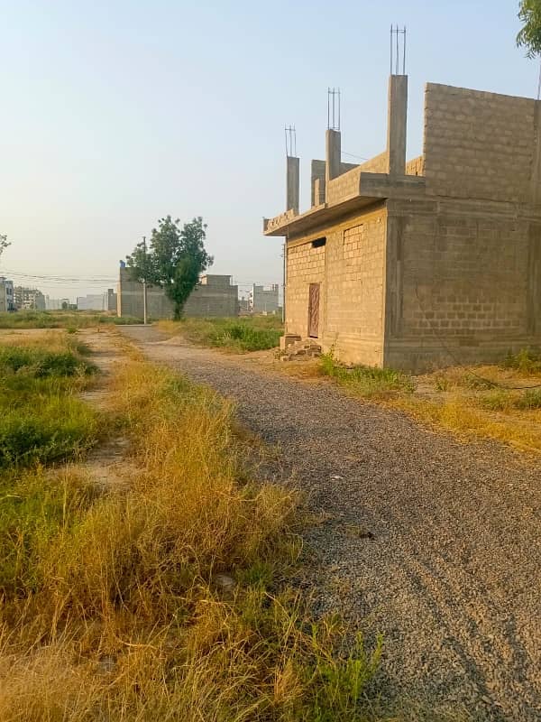 120 Sq Yard WEST OPEN transfer plot for sale in BLOCK 2 SAADI GARDEN 3