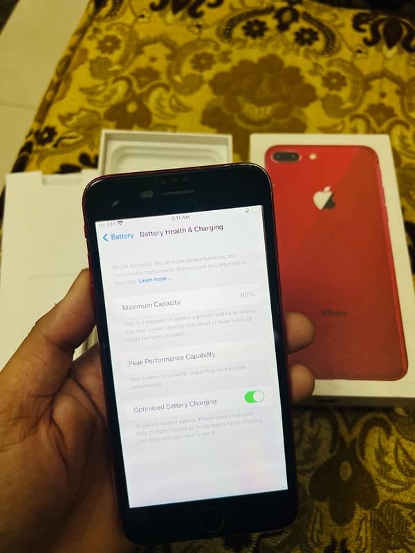 iPhone 8 Plus 256gb pta approved complete box 6