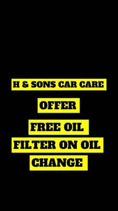 FREE OIL FILTER ON OIL CHANGE