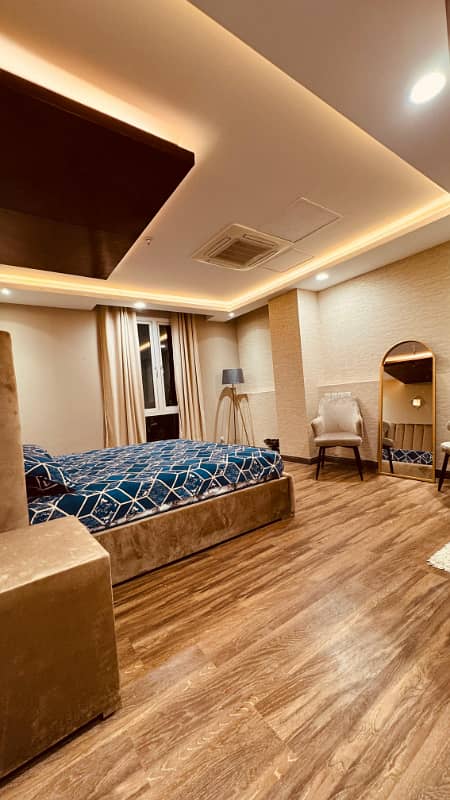 Daily Basis fully luxurious 3bed Hotel Apartments Available Gold Crest apartment DHA LAHORE 10