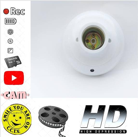 CAMERA Full HD Wifi 1080P Bulb Holder Camera Mini Cam 2k 1080. P 3