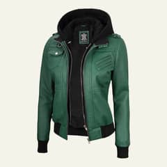 Emerald Edge Hoodie Jacket