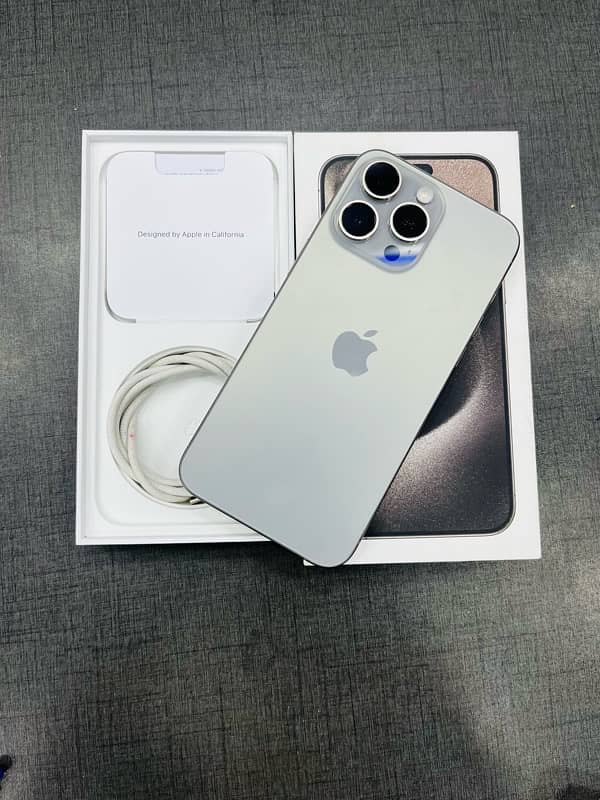 iPhone 15 pro max 256gb pta approved 0