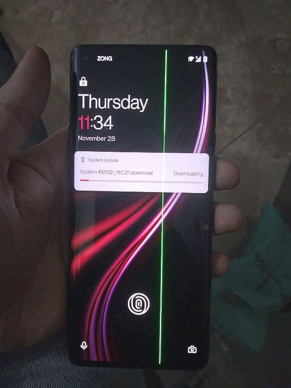 Oneplus 8pro 12gb 256gb line in screen 0