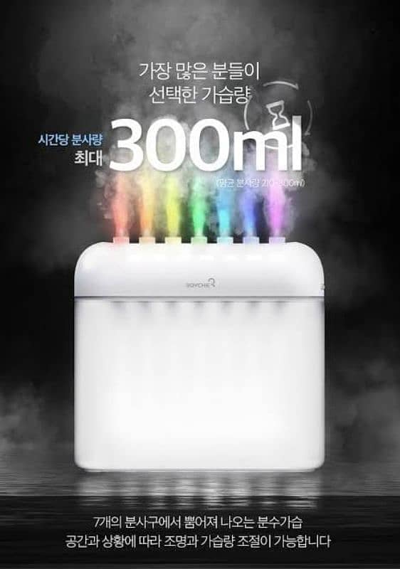 7 Heads Humidifier with RGB Lights 0