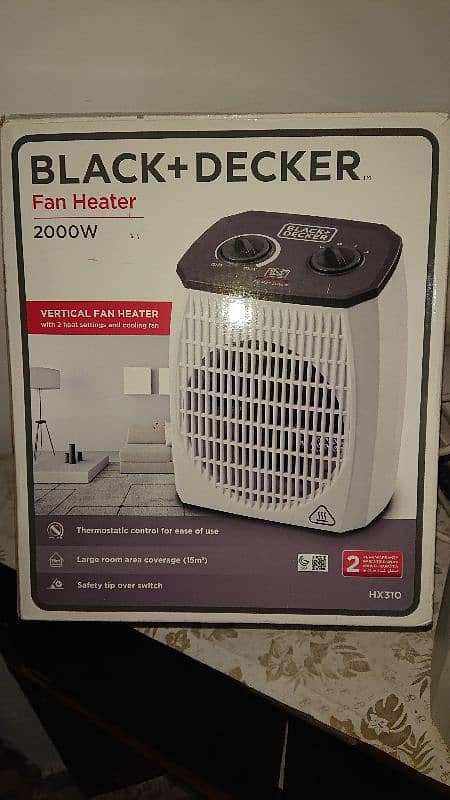 Black + Decker Vertical Fan Heater HX310 6