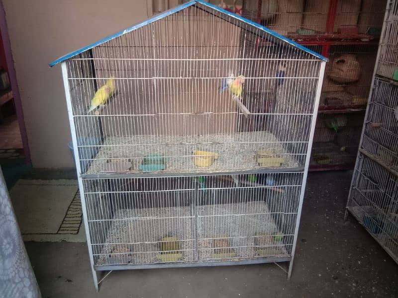 3 portions lovebird cage, parblue,blue opaline for sale 0