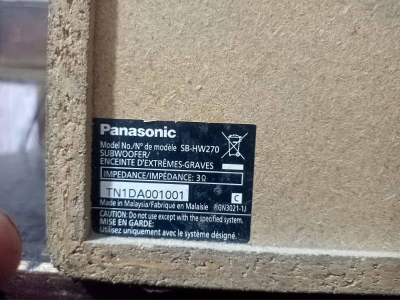 Panasonic  5"inch subwoofer 0