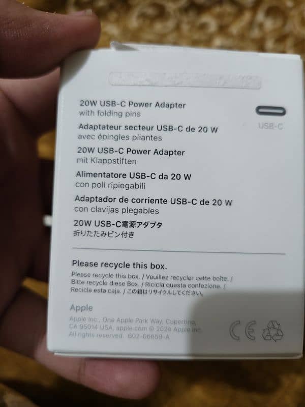 Apple Adapter Totally Originall 20W 2