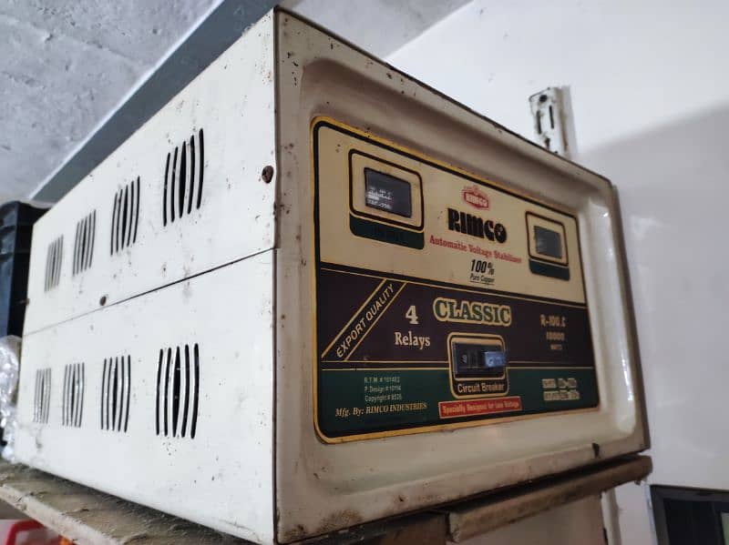 Stabilizer Rimco 10000 watts for sale in kabirwala khanewal 1