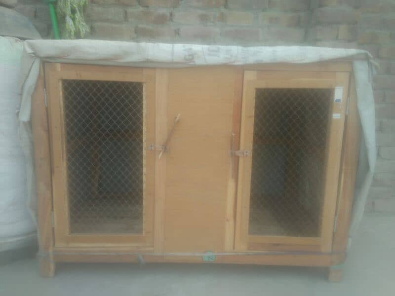 two portion wood cage 4hight 4up 0