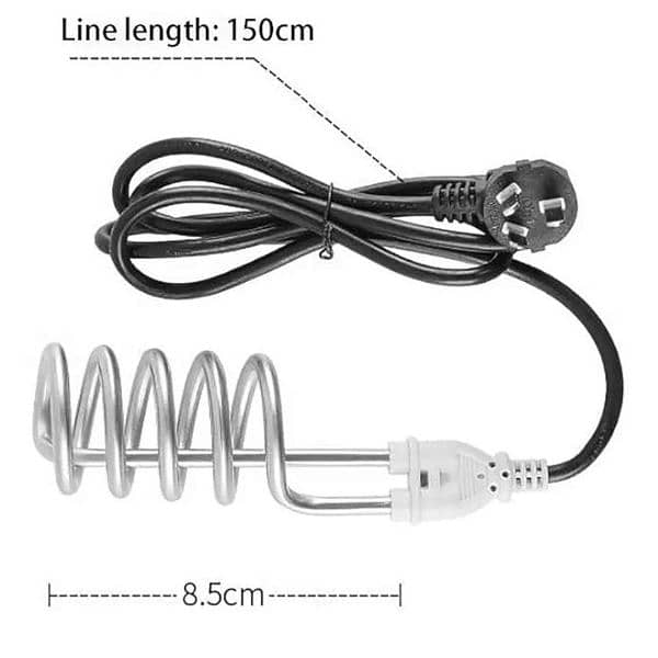 Portable, 1500W Electric Immersion Rod For Water Heating. 4