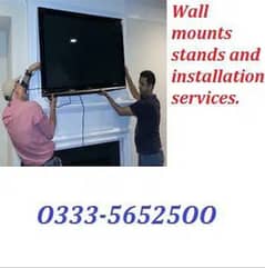 LCD LED TV wall mount bracket imported stands instalation