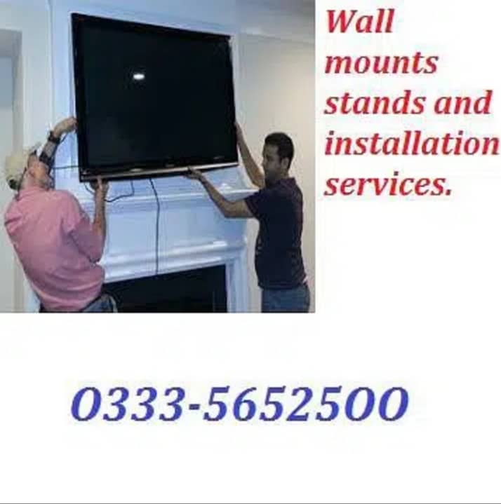 LCD Led TV wall mount bracket imported stands instalation 0