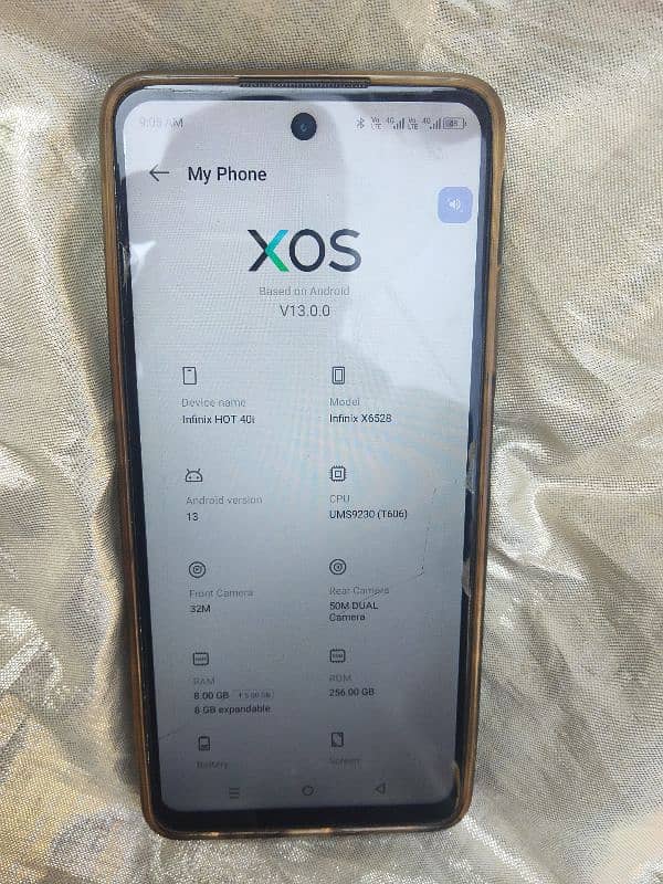 infinix hot 40i 8.256 10 by 10 condition complete Saavn 3