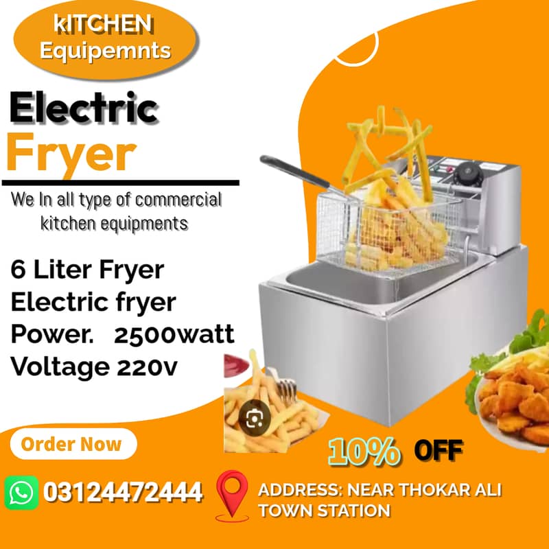 Electric Deep fryer 6 liter 0