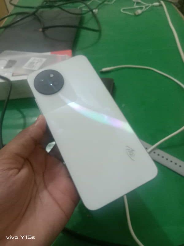 Itel s23 Mystery white coluour (8+8/128) with complete box 5