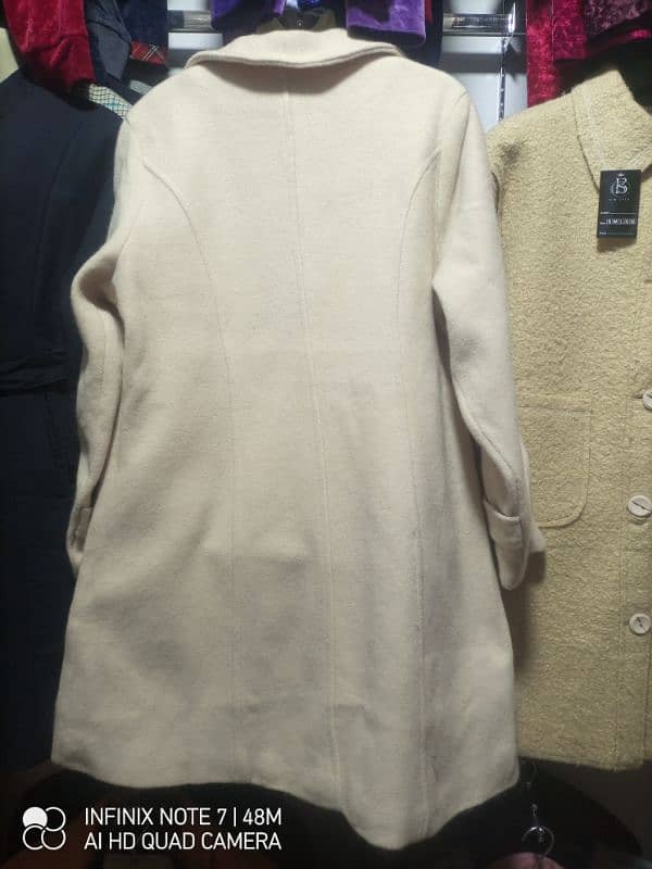 halfwhite mid long wool coat 2