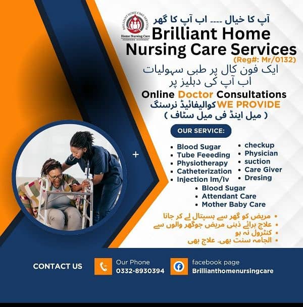 Home nursing care services, babysitter, patient care 0