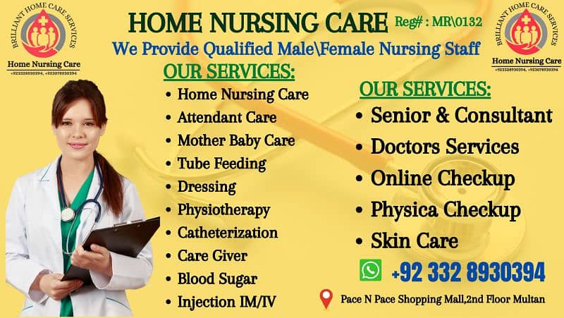 Home nursing care services, babysitter, patient care 1