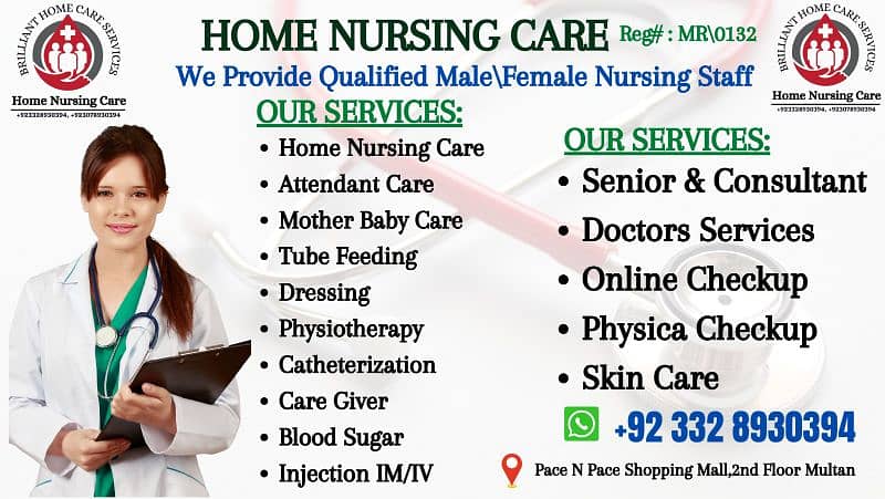 Home nursing care services, babysitter, patient care 2