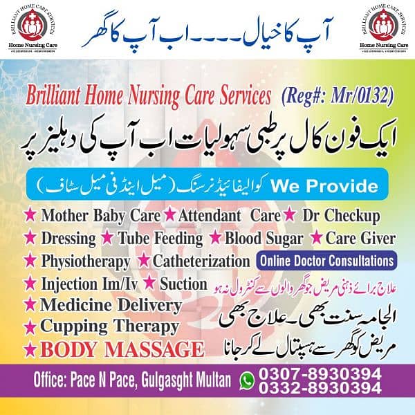 Home nursing care services, babysitter, patient care 3