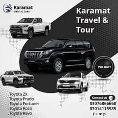 Rent A Car Lahore Prado V8 Grand Cabin Coster Buses