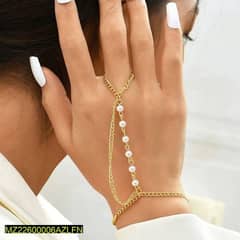 1 Pc ALLoy gold plated beautiful pearls bracelet