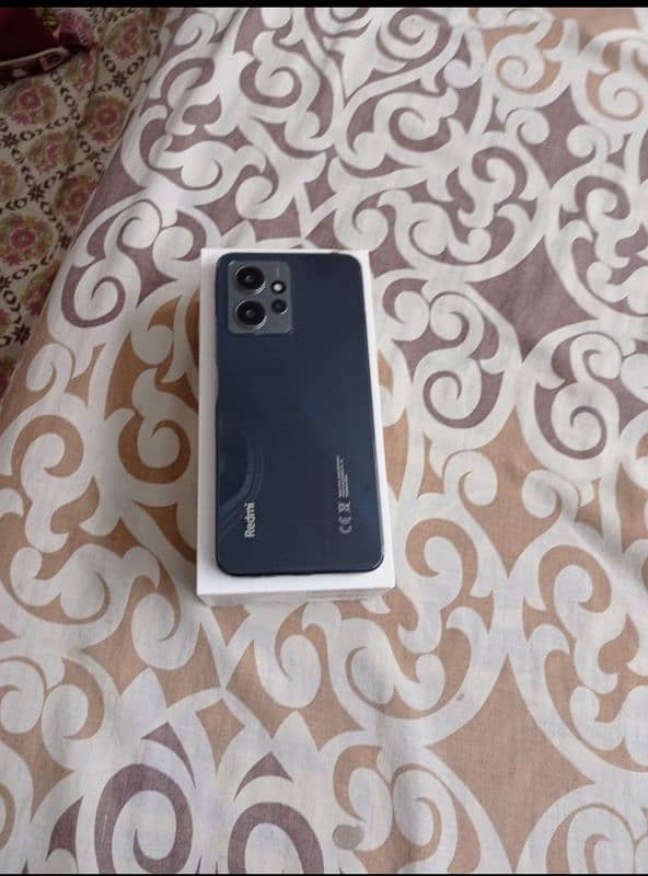 Redmi note 12 8 128 with box available for sale 0