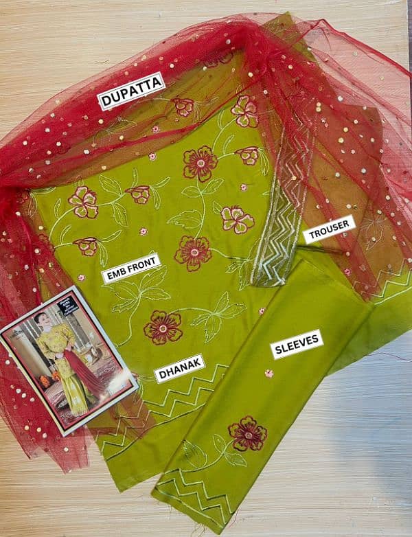 winter kids collection dhanak 3 piece age 5 to 10 year price 2000 7