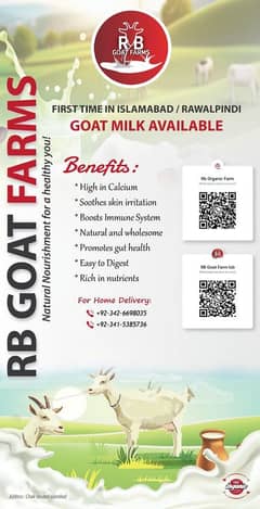 Fresh & Pure Goat Milk with Delivery Services