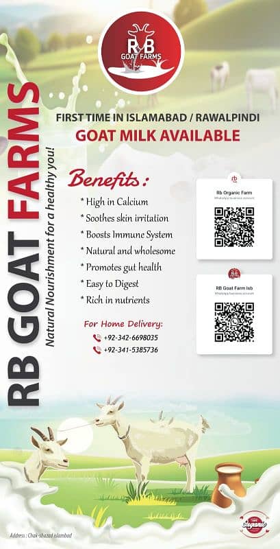 Fresh & Pure Goat Milk with Delivery Services 0