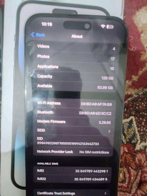 iPhone 14 pro max 128gb non pta 9