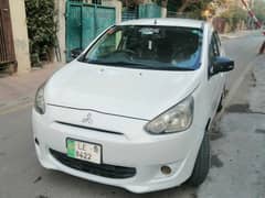 Mitsubishi Mirage automatic car 22km fuel average b/t vitz or mira