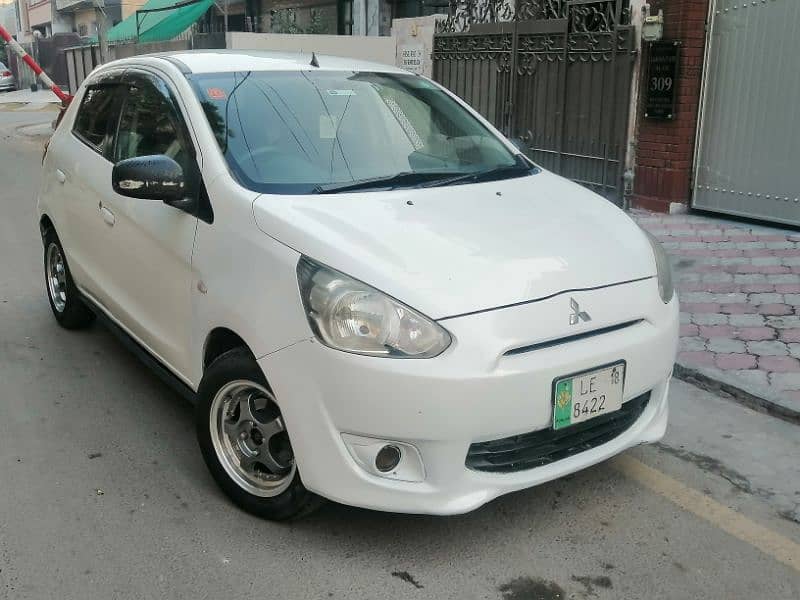 Mitsubishi Mirage automatic car 22km fuel average b/t vitz or mira 1